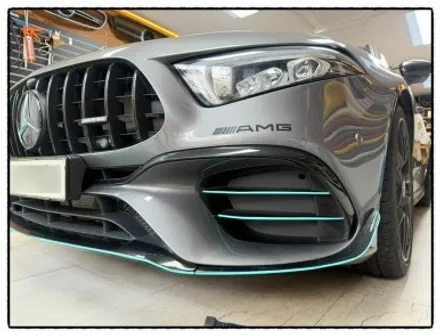 벤츠 a45 amg 데칼 랩핑. 포인트 라인 랩핑. 크롬 랩핑. 엠블럼. 레터링 랩핑으로 변신해 보자!! / 동대문구 장안동