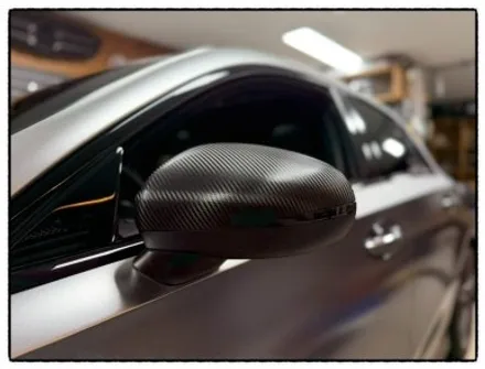 벤츠 a45 amg 사이드미러 무광 카본 랩핑 해보자~^^ / 동대문구 장안동