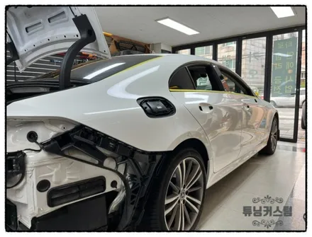 벤츠 cls 400d 전체 랩핑 제거 후 전체 랩핑 후 세차 만들어 보자^^ / 동대문,광진구,중랑구