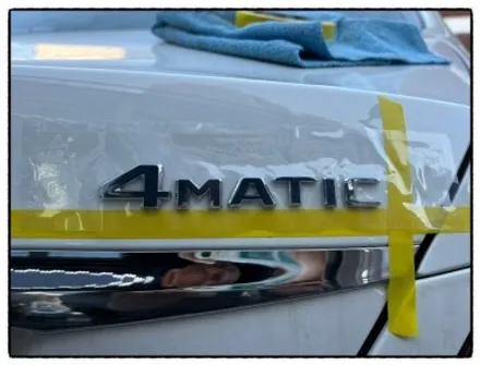 벤츠 e220d 4matic 레터링 부착해 보자!! / 동대문구 장안동