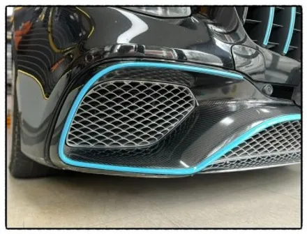 벤츠 s63amg 범퍼 크롬몰딩 교환 및 크롬랩핑 과 코치 라인 작업 / 동대문구 장안동