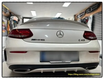 벤츠 c200 레터링 제거 후 c43 amg 레터링 부착으로 차량 업그레이드해 보자~^^ / 동대문구 장안동