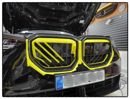 bmw x3 그릴 크롬 랩핑 하면 어떤 변화가 있을까?? / 동대문구 장안동