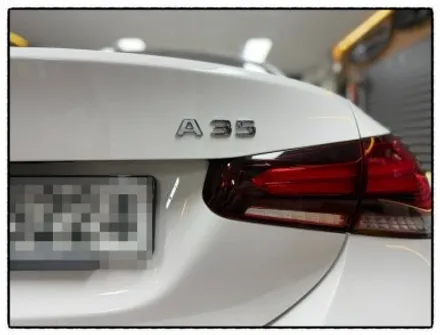 벤츠 a220 레터링 제거 후 a35 amg 레터링 부착으로 차량 업그레이드해보자 ~^^ / 동대문구 장안동