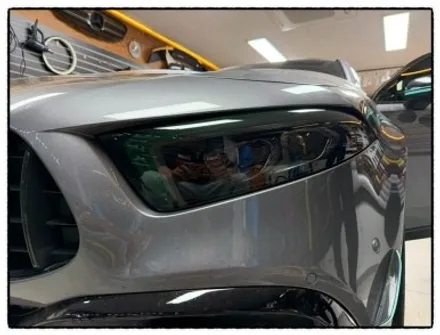 벤츠 a45 amg 헤드라이트 필름으로 한층 더 스포티 하고 고급스럽게 만들어 보자~^^ / 동대문구 장안동