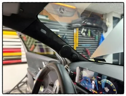 벤츠 a45 amg  a 필러 레진 성형 후 스웨이드로 마감 처리해 보자!! / 동대문구 장안동