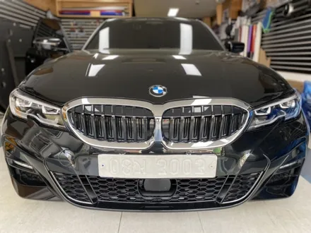 bmw320i 그릴크롬랩핑 시공 해보자.군자동랩핑전문점.튜닝커스텀 / 동대문,광진구,중랑구