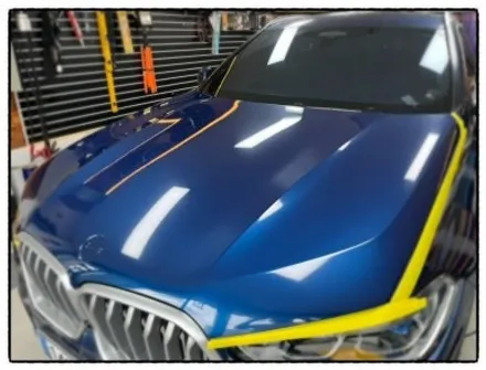 bmw x6 본넷 랩핑 제거 후 다시 랩핑 해보자. / 동대문구 장안동