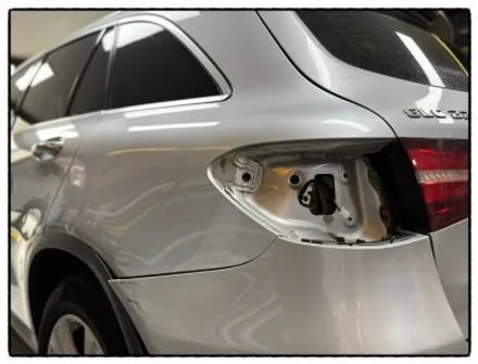 벤츠 glc 220d 뒤 휀다. 범퍼 부분 도색으로 흠집 없애 보자!! / 동대문구 장안동