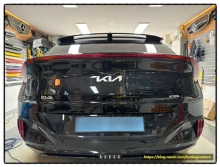 ev6 gt 트렁크 도어 크롬 몰딩 랩핑으로 일체감 있게 만들어 보자~^^ / 동대문구 장안동