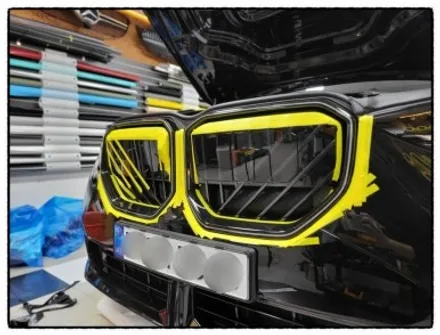 bmw x3 그릴 크롬 랩핑 하면 어떤 변화가 있을까?? / 동대문구 장안동
