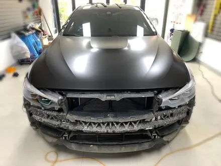 Bmw m4 사틴블랙 전체랩핑 시공(에이버리슈프림).장안동랩핑전문점.튜닝커스텀 / 동대문구 장안동