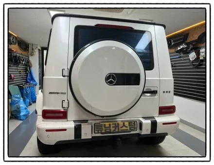 벤츠 g63 amg (지바겐) 그릴 크롬 랩핑. 벤츠 엠블럼 랩핑 후 어떨까. 장안동 랩핑 전문점 / 동대문,광진구,중랑구