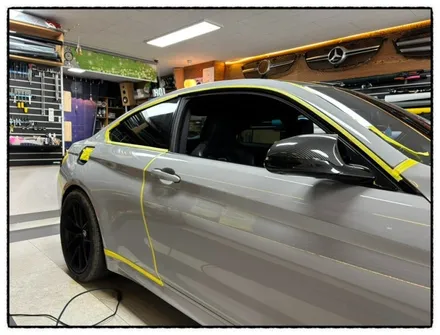 bmw m4 사고 부분 랩핑 제거 후 제 랩핑 해보자!! / 동대문구 장안동