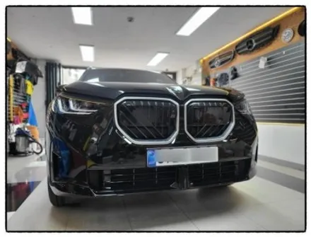 bmw x3 그릴 크롬 랩핑 하면 어떤 변화가 있을까?? / 동대문구 장안동