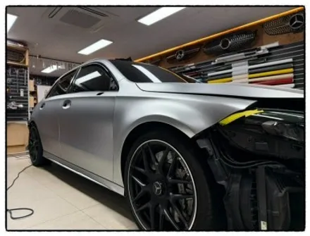 벤츠 a45 amg 국내 3대 밖에 없는 색상으로 전체 랩핑 하면 어떤 느낌이 나올까? 궁금하다!!! / 동대문구 장안동