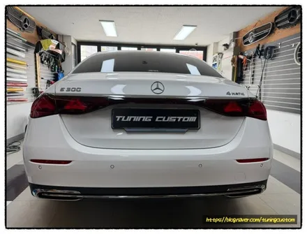 벤츠 e200 레터링 제거 후 e300 및 4matic 레터링 부착으로 업그레이드해 보자~^^ / 동대문구 장안동