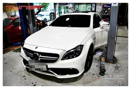 벤츠 w218 cls 63amg 파손된 흡기 인테이크 알루이늄 튜닝 / 안산 상록