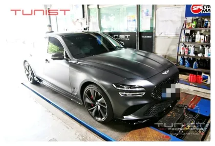 구조변경 면제 합법적인 배기튜닝 제네시스 더 뉴 G70 2.5T 준비엘 GT 튜닝 인증 가변배기 / 안산 상록