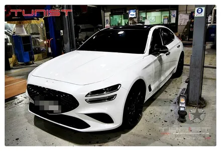 제네시스 더 뉴 G70 3.3T 챔버타입 듀얼 가변배기 배기튜닝 부밍음 없는 튜닝 머플러 / 안산 상록