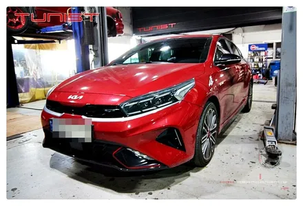 K3GT 1.6T 퍼포먼스 전용 듀얼 가변배기 배기튜닝 128파이 블랙 싱글팁 장착 / 안산 상록
