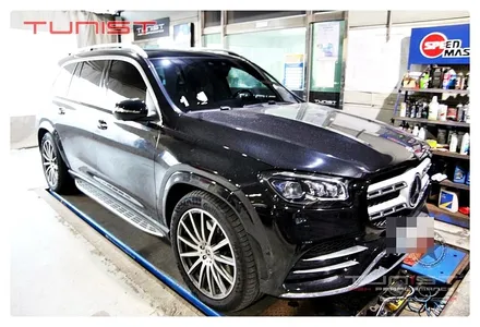벤츠 GLS580 순정 중간 소음기 직관 독립 배기라인 튜닝 / 안산 상록