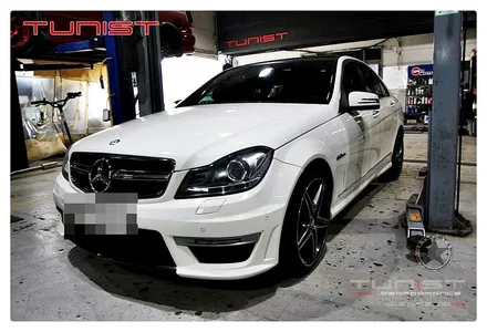 배기튜닝 전문 장인이 제작한 벤츠 W204 C200 듀얼 가변배기 / 안산 상록