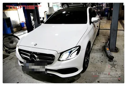 벤츠w213 e300 순정 소음기 파손 자바라 파손 수리 및 교환 / 안산 상록