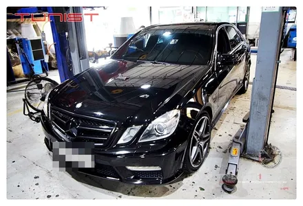 벤츠 w212 e63amg 파손된 순정 흡기 인테이크 버리고 알루미늄 인테이크 튜닝 / 안산 상록