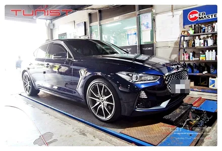 제네시스 g70 2.0 t 듀얼 가변배기튜닝 100파이 듀얼팁 장착 / 안산 상록