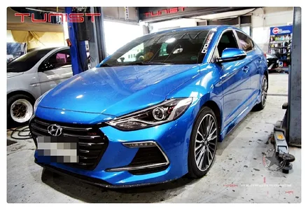 아반떼 스포츠 1.6t 차량에 아반떼 n 소음기 이식 장착 / 안산 상록
