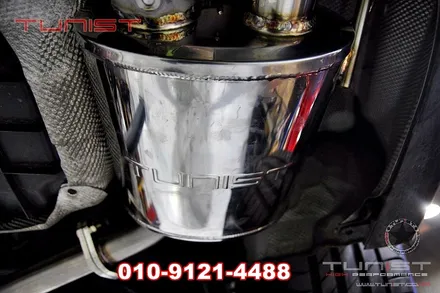 벤츠 w205 c200쿱 듀얼 가변배기 와 amg 디퓨져 장착 / 안산 상록