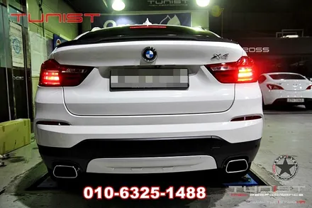 BMW X4 순정형 듀얼배기 그리고 가상배기음 소리박 장착 (안산 배기튜닝) / 안산 상록