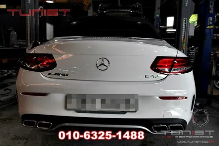 벤츠 w205 c200 카브리올레 듀얼 가변배기 배기음 영상과 백파이어 사운드 맵핑 / 안산 상록