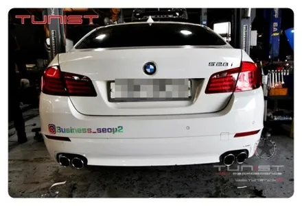 BMW F10 528I M5 스타일 배기음 배기튜닝 듀얼 가변배기 2가지 사운드 / 안산 상록구