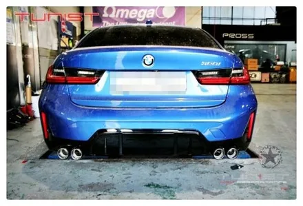 BMW G20 320I 브릴란테 튜닝 인증 가변배기 배기튜닝 카본 듀얼팁 그리고 포먼스 디퓨져 장착 / 안산 상록