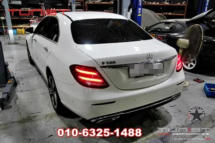 벤츠 AMG 배기음 만드는 W213 E300 듀얼 가변배기 배기튜닝 그리고 백파이어 맵핑 / 안산 상록