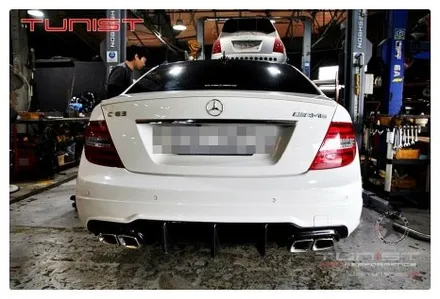 배기튜닝 전문 장인이 제작한 벤츠 W204 C200 듀얼 가변배기 / 안산 상록