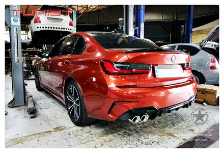 bmw g20 320i 퍼포먼스 전용 커스텀 듀얼배기튜닝 중저음 세팅 구조변경까지 완료~ / 안산 상록