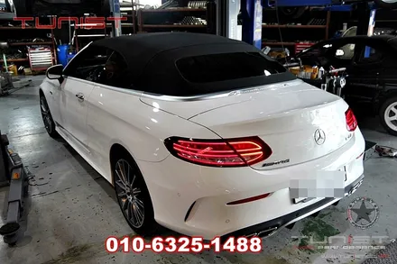 벤츠 w205 c200 카브리올레 듀얼 가변배기 배기음 영상과 백파이어 사운드 맵핑 / 안산 상록