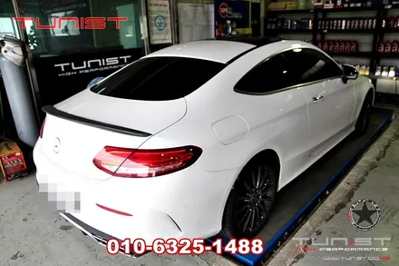 벤츠 w205 c200 amg 디퓨져 amg사각팁 그리고 듀얼 가변배기 / 안산 상록