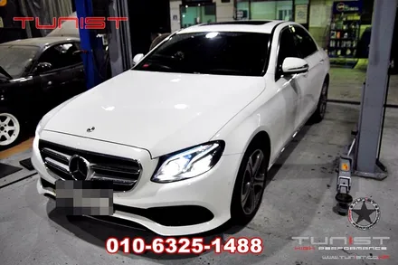 벤츠 AMG 배기음 만드는 W213 E300 듀얼 가변배기 배기튜닝 그리고 백파이어 맵핑 / 안산 상록