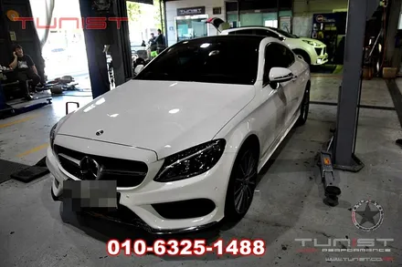 벤츠 w205 c200쿱 amg 배기음 튜닝으로 듀얼 가변배기가 어떤지~! / 안산 상록