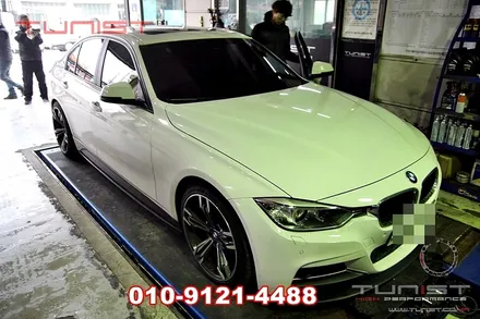수입차 배기수리 bmw 320d 자바라 수리 교환 및 배기 크랙 용접 수리 / 안산 상록