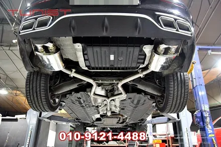벤츠 w205 c200쿱 듀얼 가변배기 와 amg 디퓨져 장착 / 안산 상록