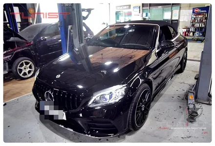 벤츠 c클래스 w205 c200 카브리올레 가변배기 amg 디퓨져 배기튜닝 / 안산 상록
