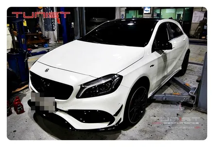 벤츠 A45AMG 합성엔진 오일 지키레이싱 0W40 교환 [안산 수입차 경정비] / 안산 상록