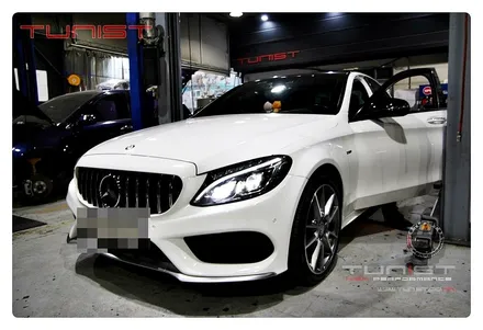 벤츠 W205 C43AMG 배기튜닝 가변배기 2가지 배기음 사운드 / 안산 상록