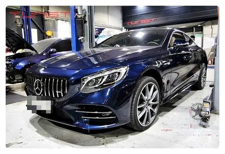 벤츠 w222 S400 쿠페 AMG 배기음 사운드 가변배기 배기튜닝 / 안산 상록