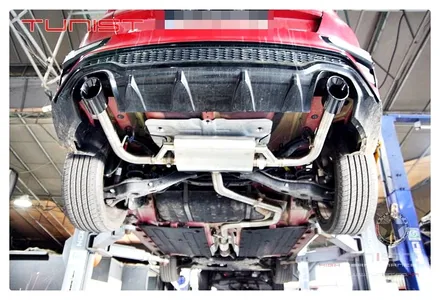 K3GT 1.6T 퍼포먼스 전용 듀얼 가변배기 배기튜닝 128파이 블랙 싱글팁 장착 / 안산 상록